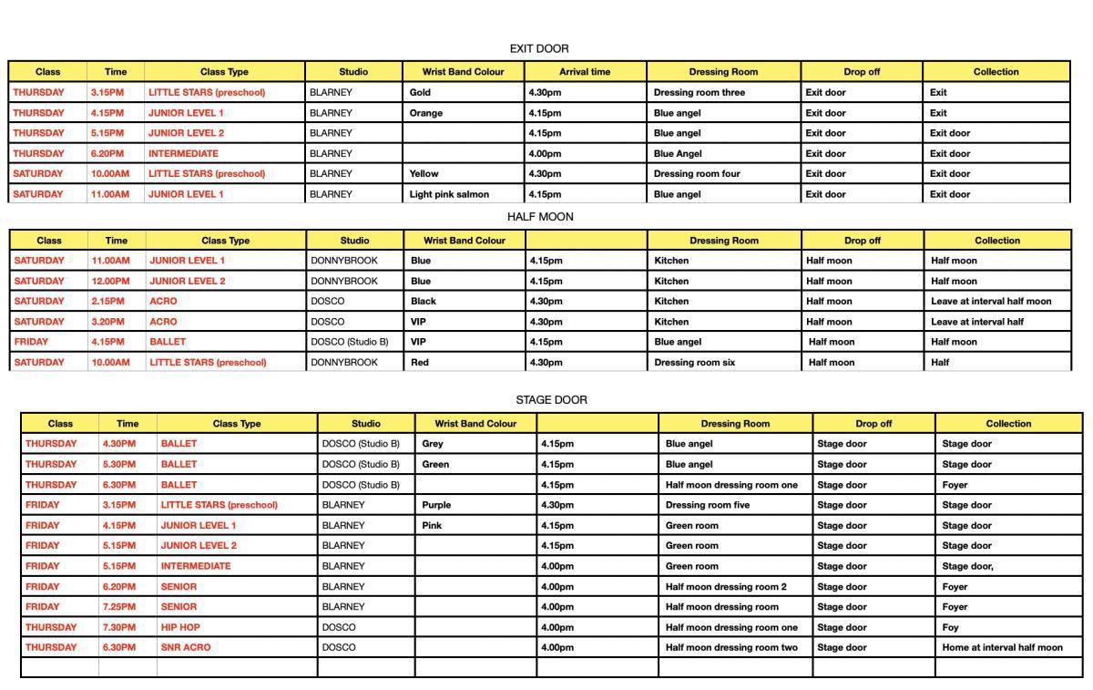 Sunday 13th 5pm- Drop off and Collection Sunday 13th 5pm- Drop off and Collection
