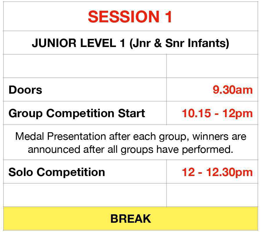 DANCE EXTRAVAGANZA - SCHEDULE DANCE EXTRAVAGANZA - SCHEDULE