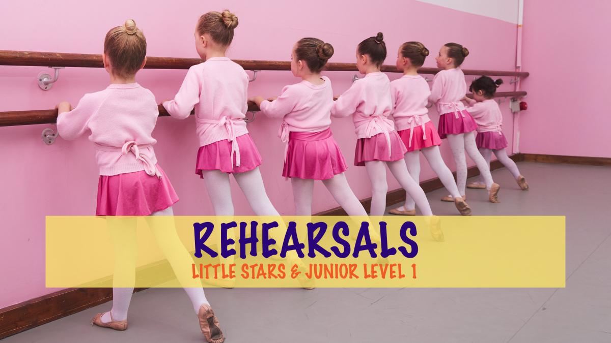 Junior Dancers - Rehearsals Wed 8th & Thurs 9th April