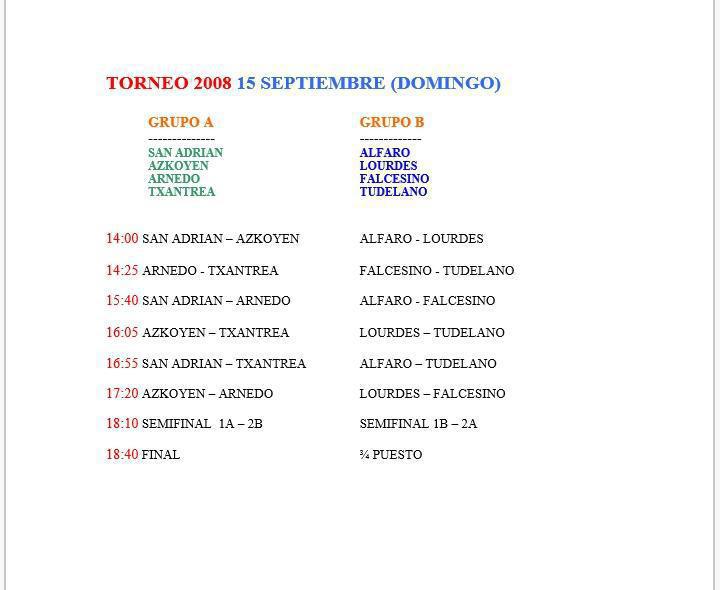 TORNEO VILLA DE SAN ADRIAN