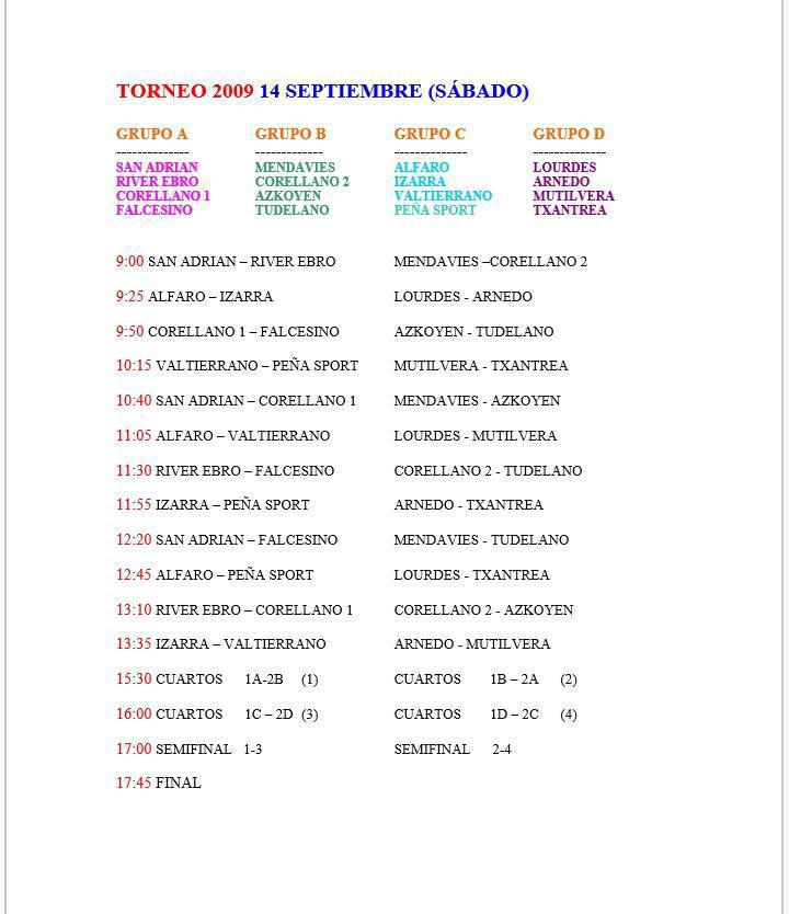 TORNEO VILLA DE SAN ADRIAN