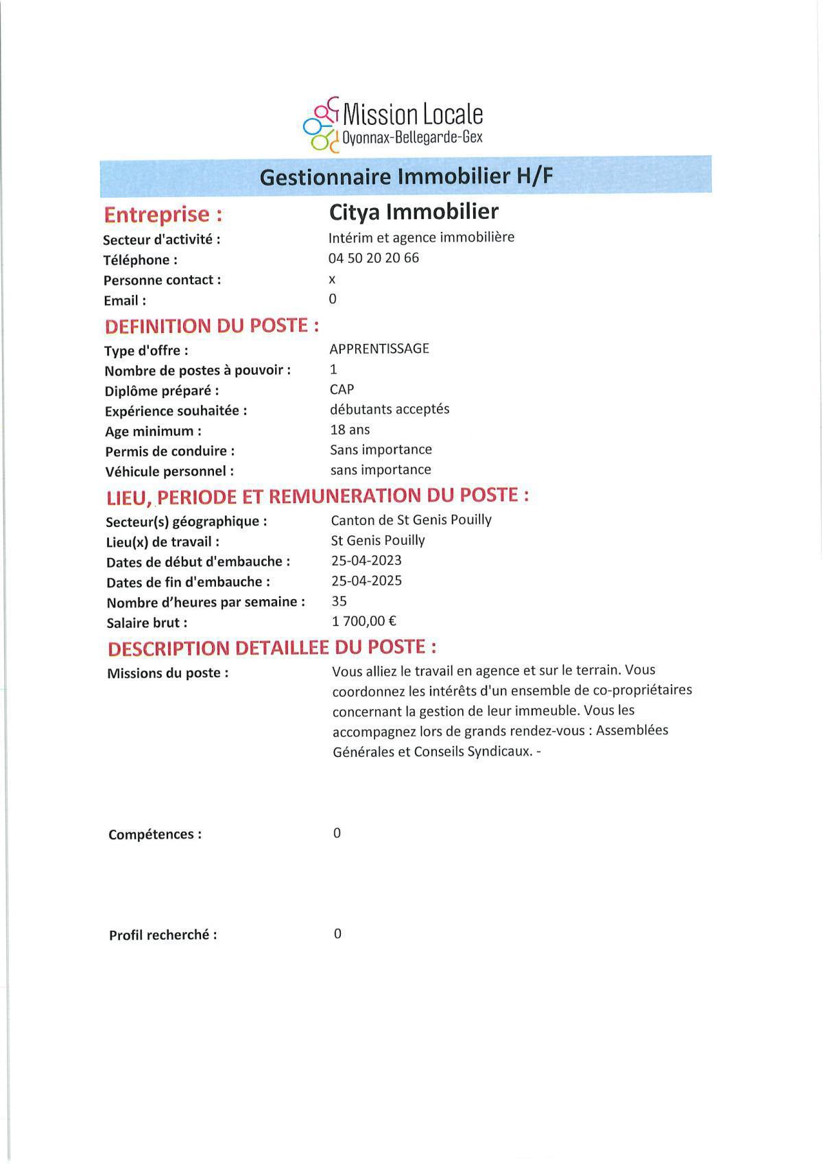 Domaine de l'immobilier