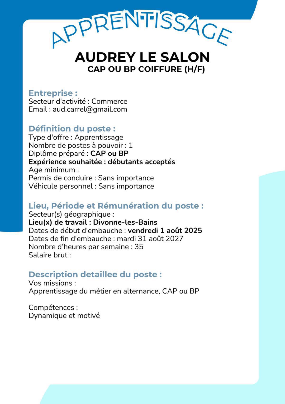 Chargé de clientèle (H/F) SHIVA