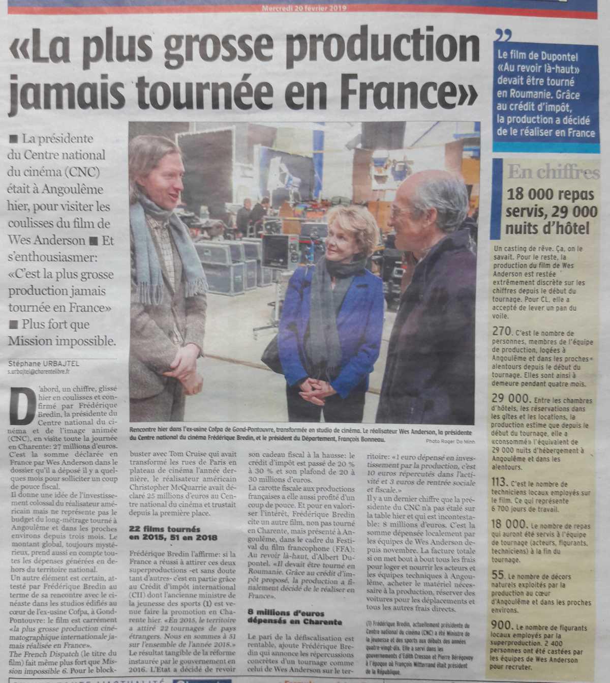 Charente Libre 20 fev. 2019