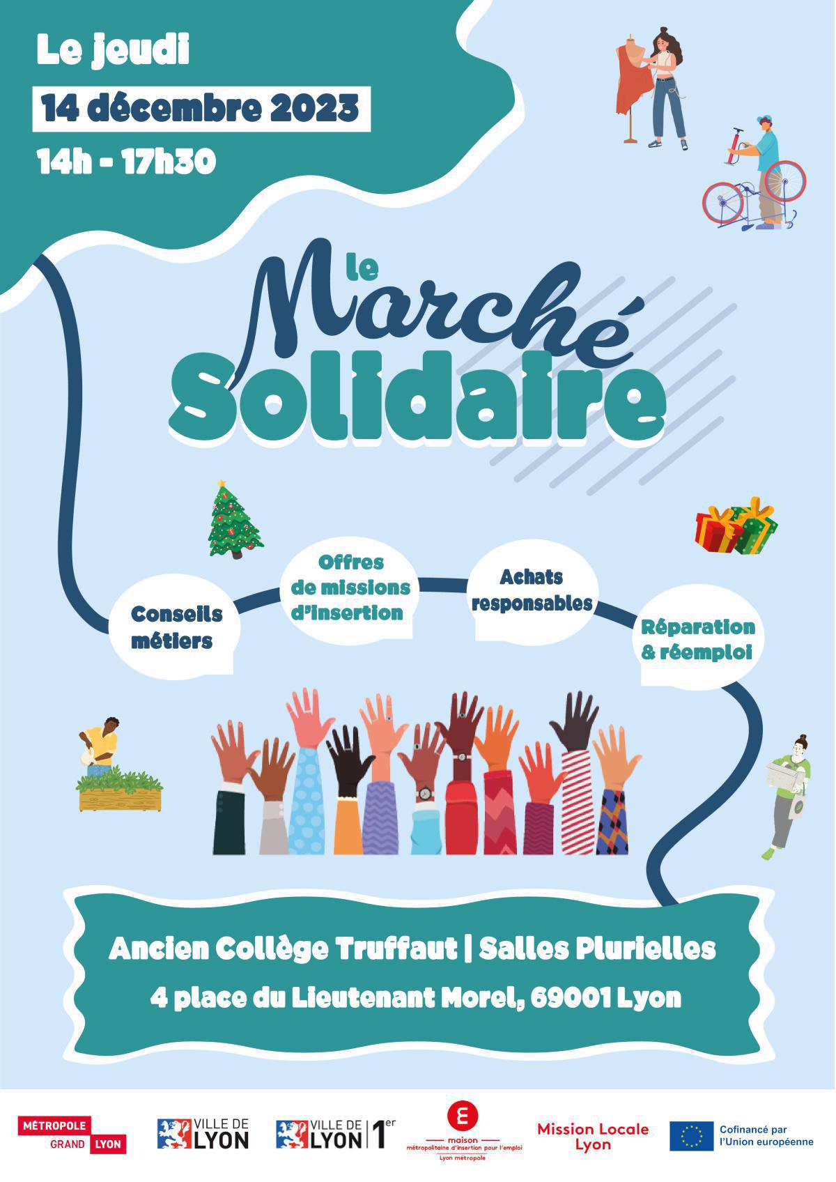 Le Marché solidaire | jeudi 14 décembre 14-17h30