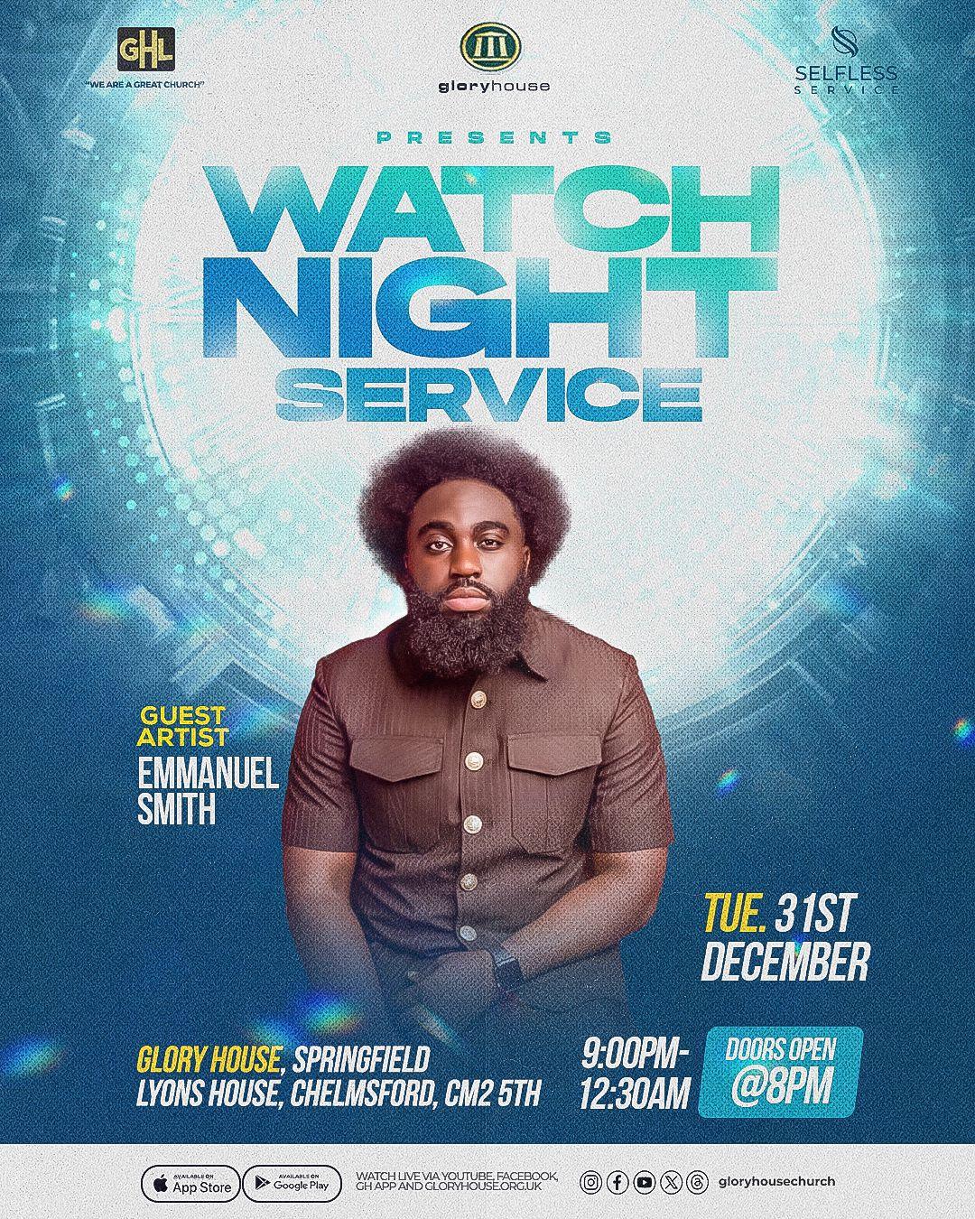 Glory House presents WATCH NIGHT SERVICE