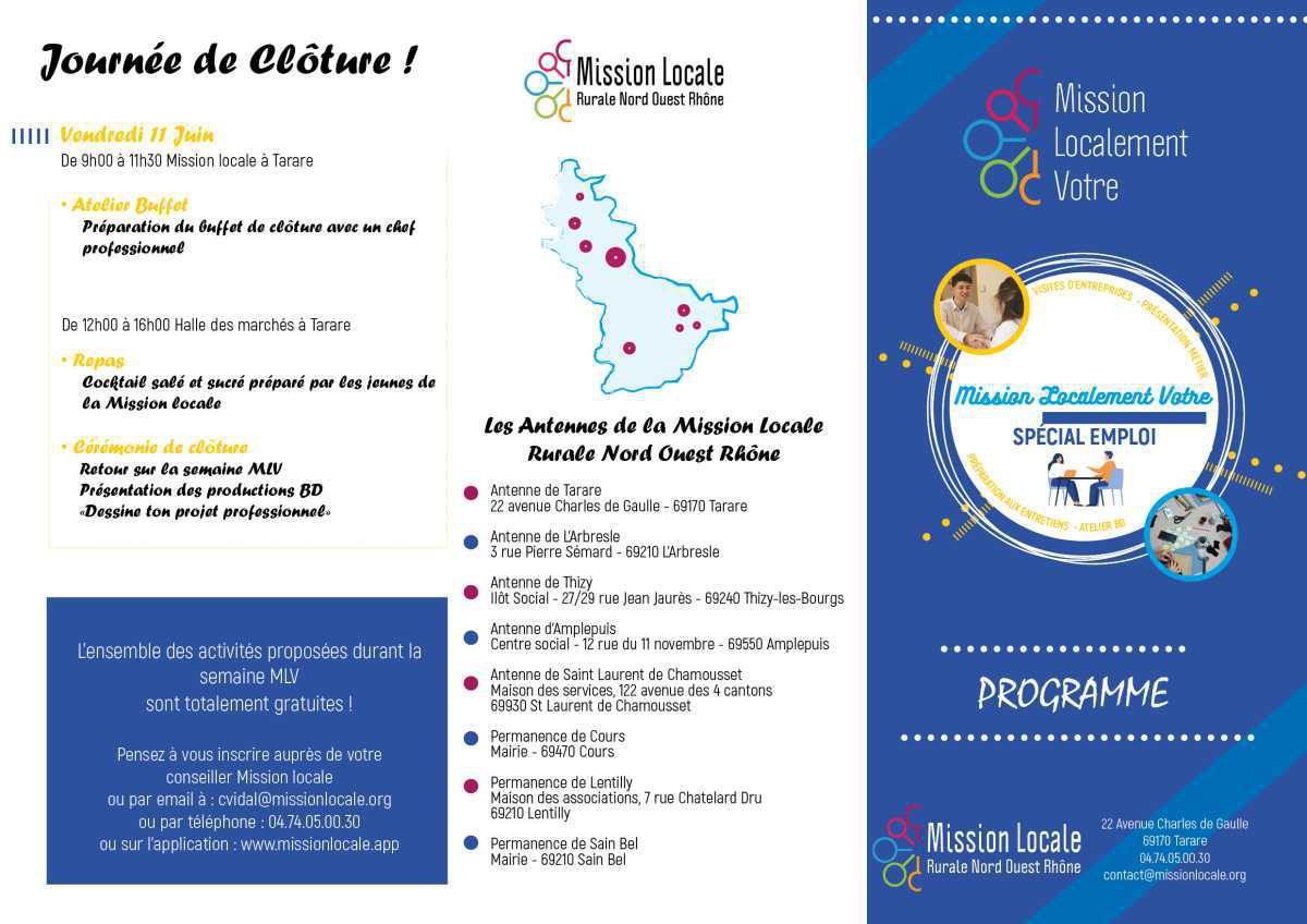 PROGRAMME - MLV du 7 au 11 juin PROGRAMME - MLV du 7 au 11 juin
