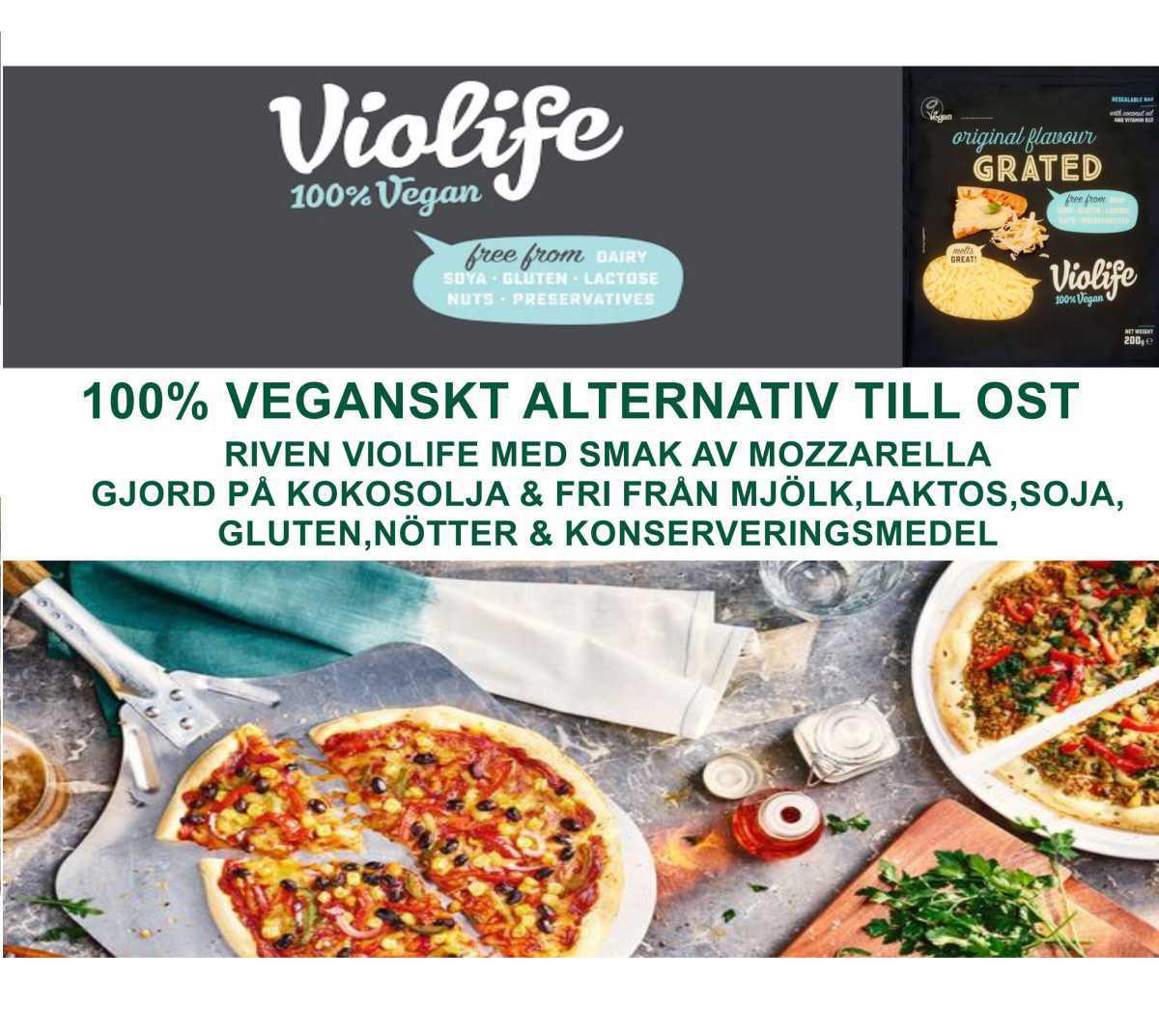 100% VEGANSKT ALTERNATIV TILL OST