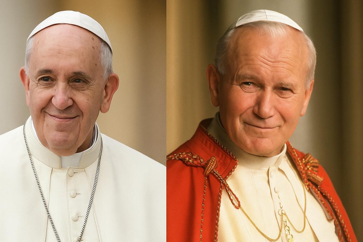 Papa Giovanni Paolo II vs Papa Francesco: chi è stato il miglior pontefice del XX secolo Papa Giovanni Paolo II vs Papa Francesco: chi è stato il miglior pontefice del XX secolo