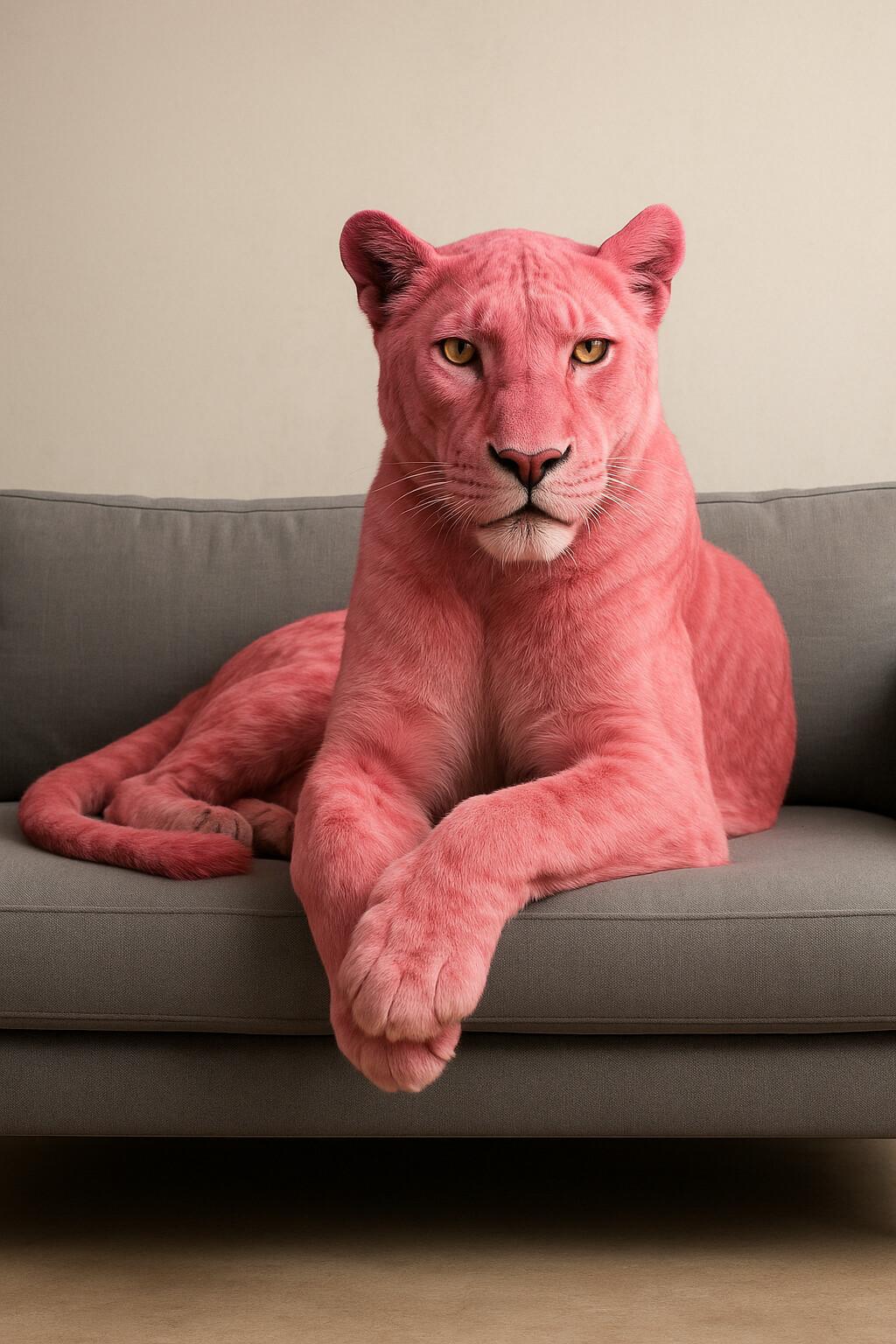 Think Pink (The Legend in Satin Fur)