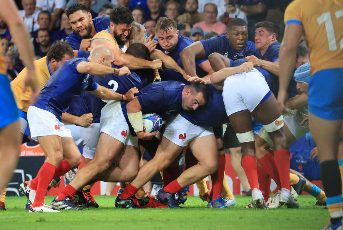 [Focus] - Coupe du monde de rugby, les plus belles photos de la victoire des Bleus contre l'Uruguay