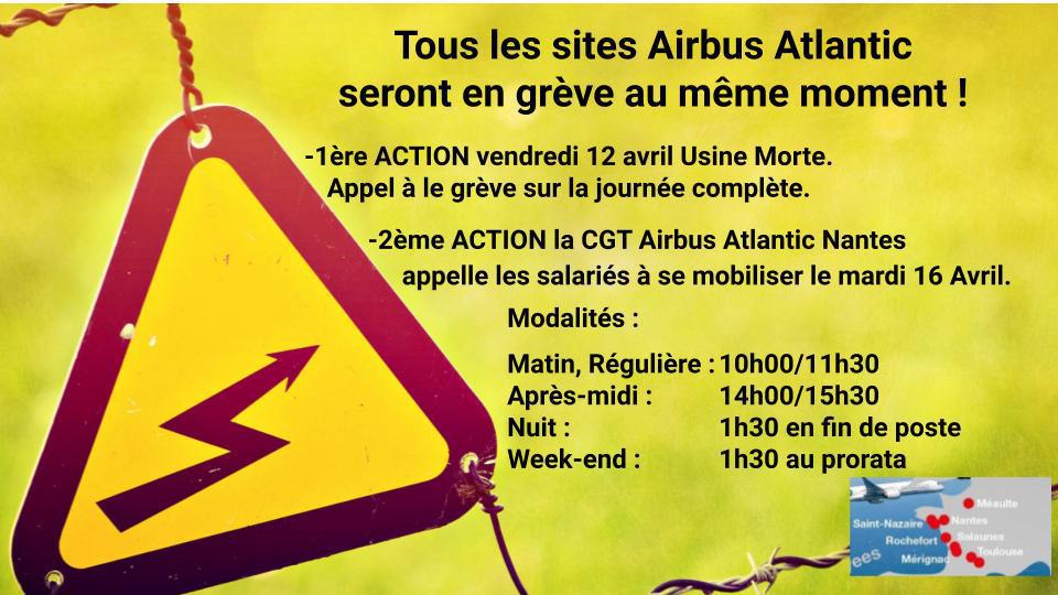 N.A.O 2024 Tous les sites Airbus Atlantic en Grève 