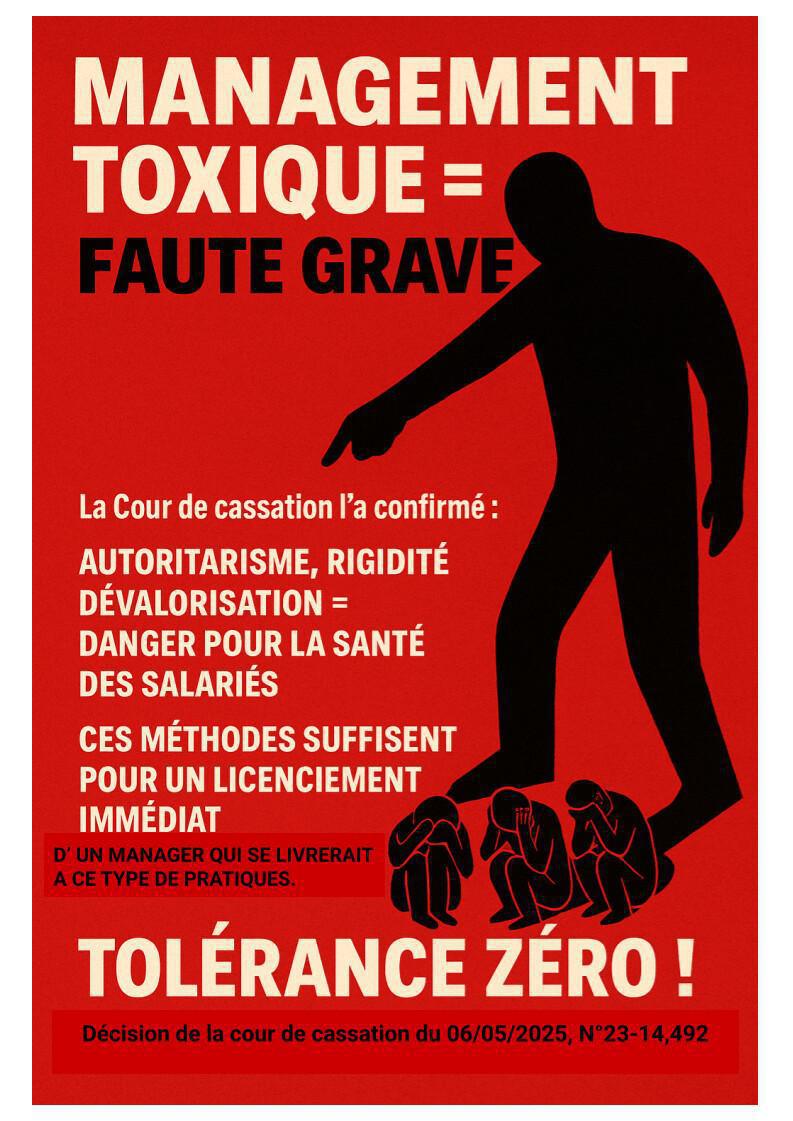 MANAGEMENT TOXIQUE = FAUTE GRAVE