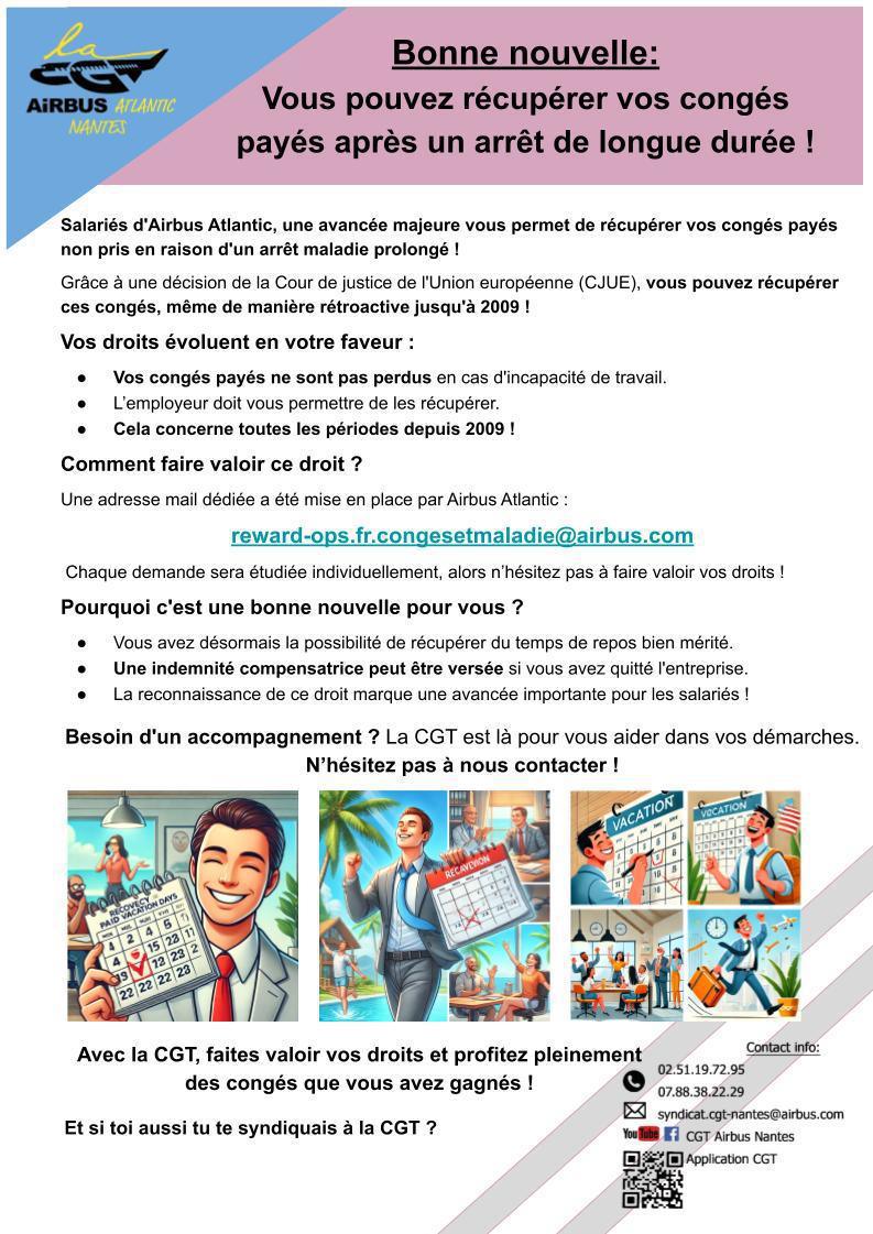 Vous pouvez récupérer vos congés payés après un arrêt ! 