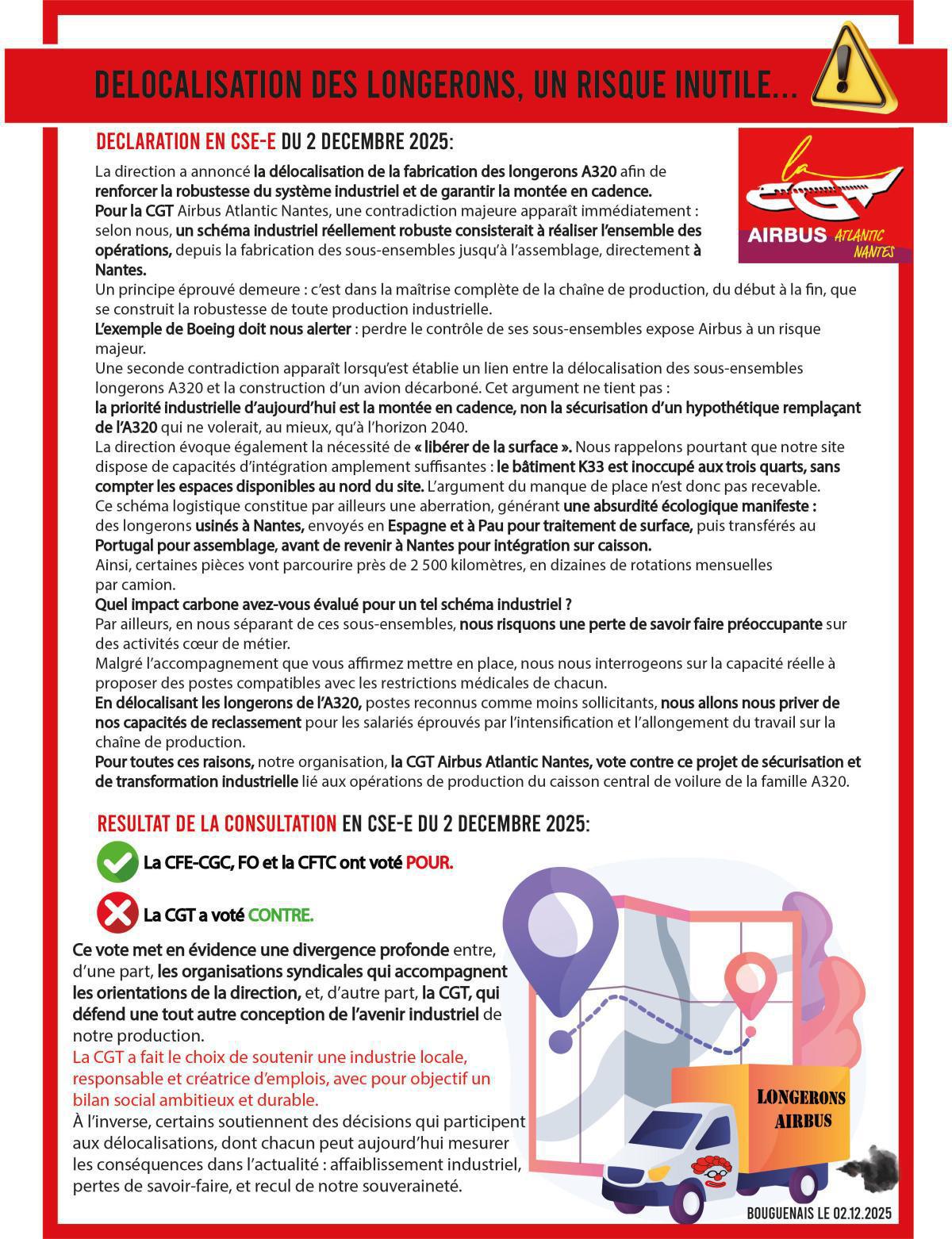 ⚠️ Délocalisation des longerons, un risque inutile... ⚠️