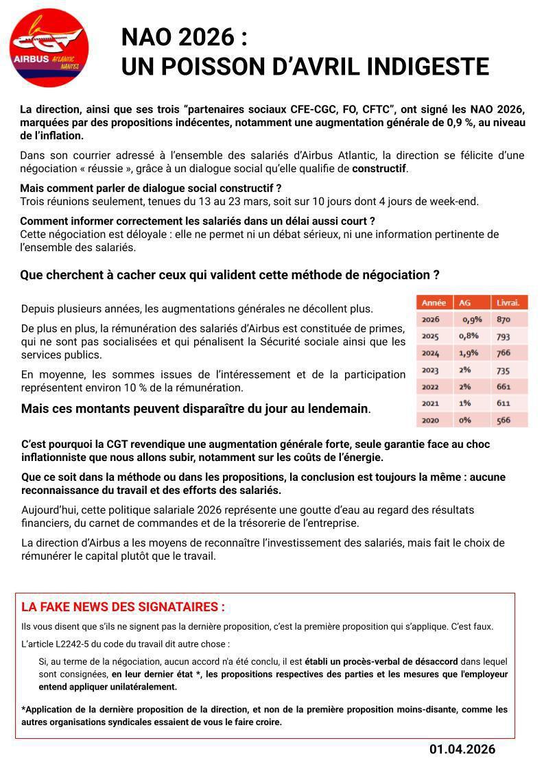 NAO 2026 Un poisson d'Avril Indigeste