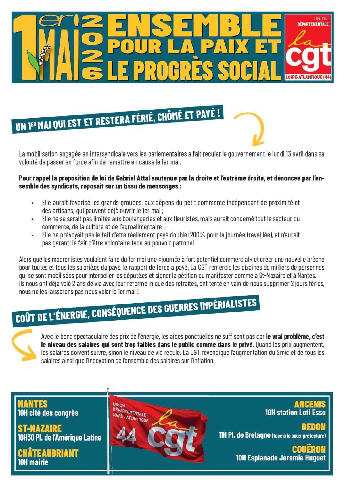 1er MAI 2026 