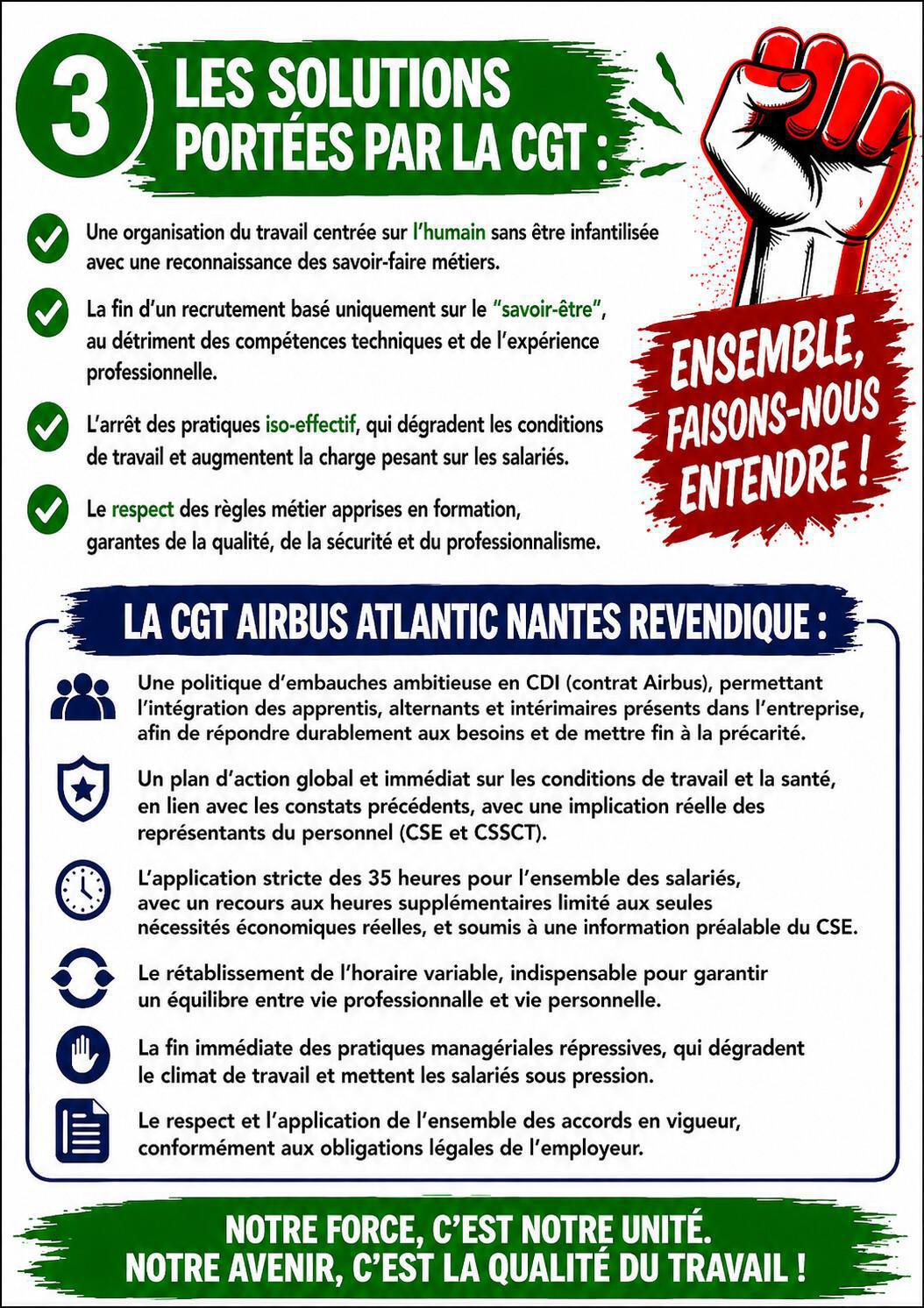 !!! LA CGT AIRBUS NANTES APPELLE A DEBRAYER !!!