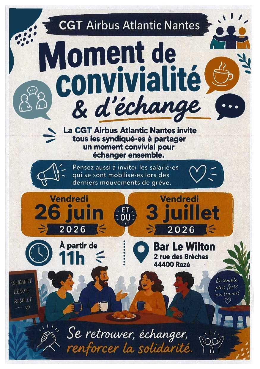 Moment d'échange et de convivialité 26 JUIN ET 03 JUILLET au WILTON @ 11H