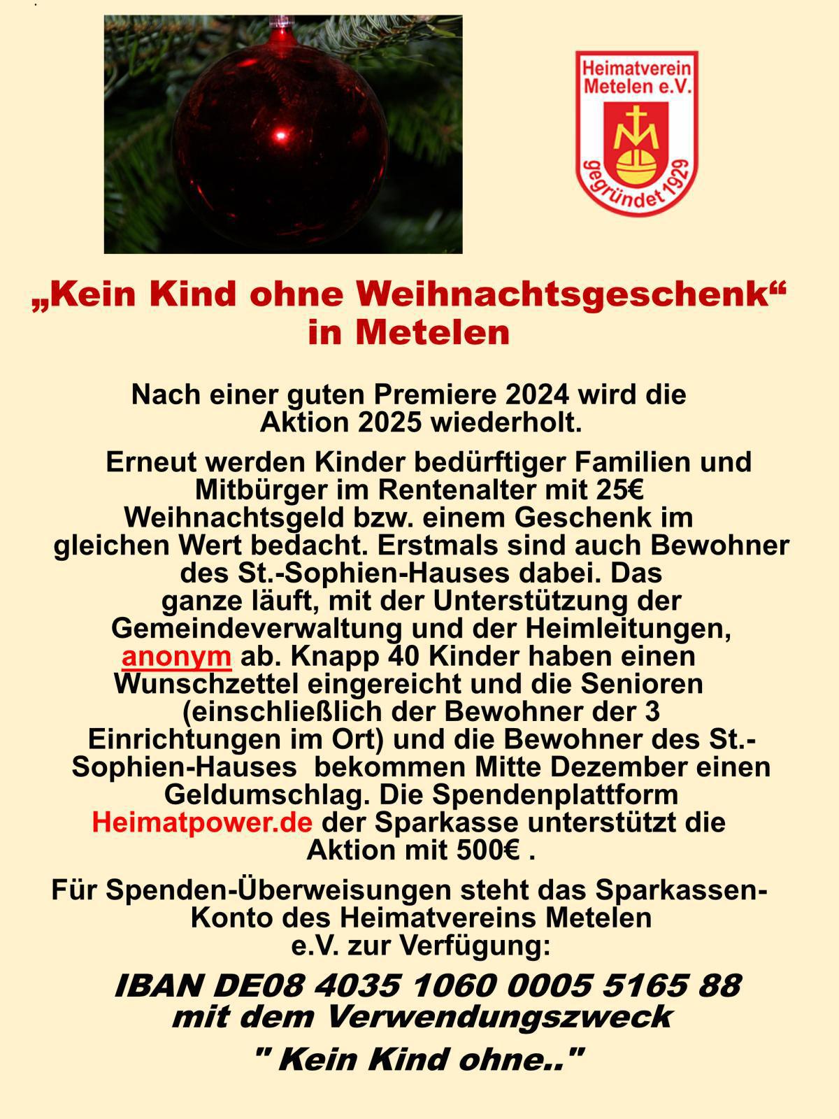 Kein Kind ohne Weihnachtsgeschenk