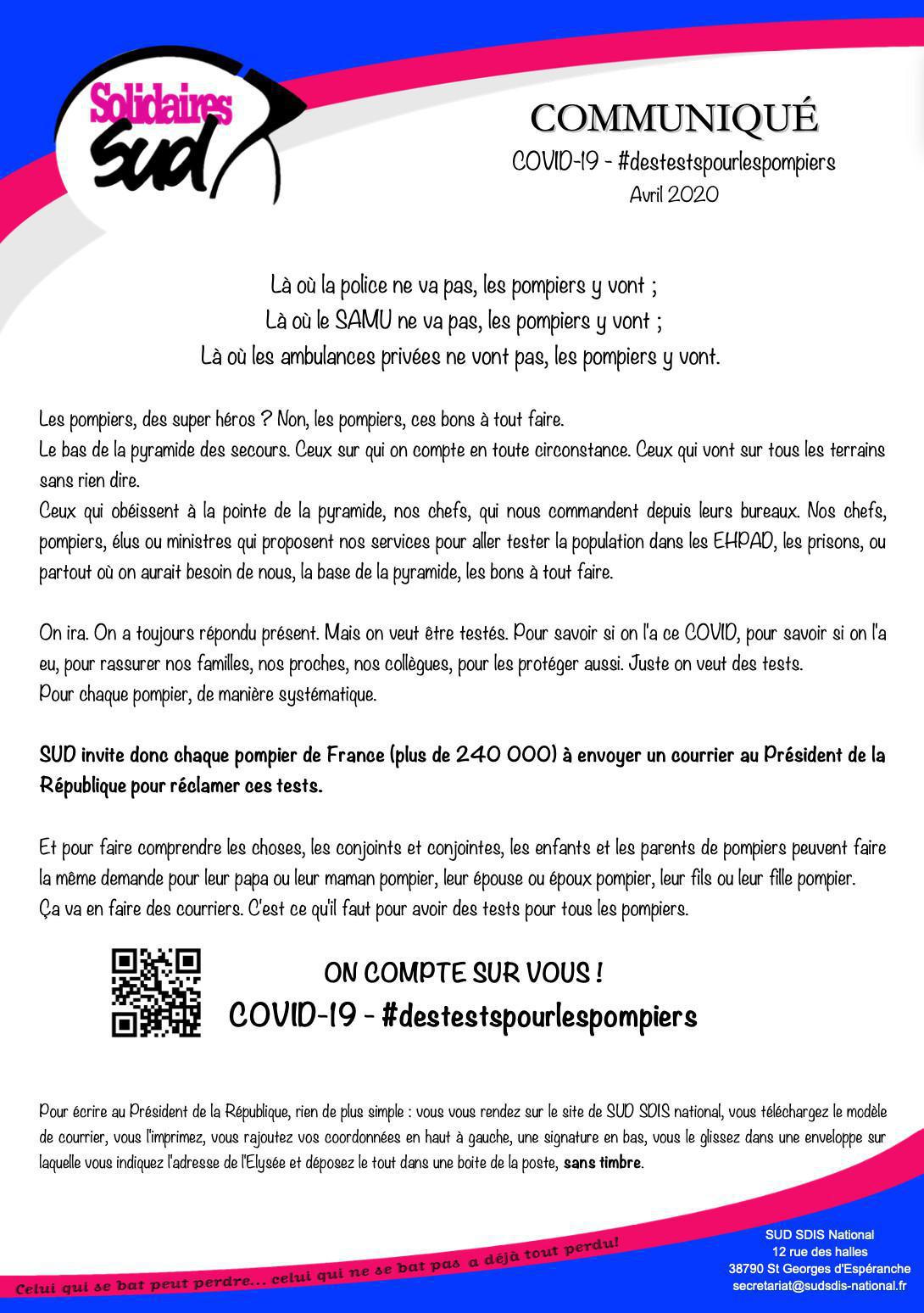 #destestspourlespompiers #destestspourlespompiers