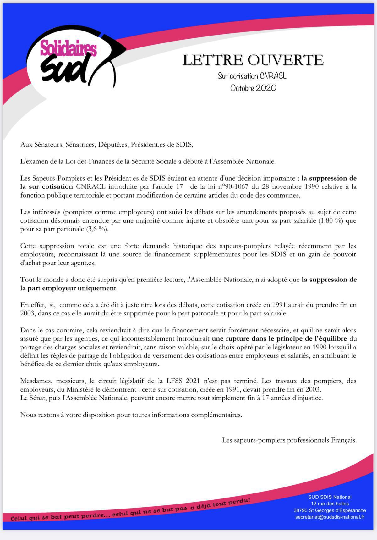 CNRACL : un pompier = une lettre CNRACL : un pompier = une lettre