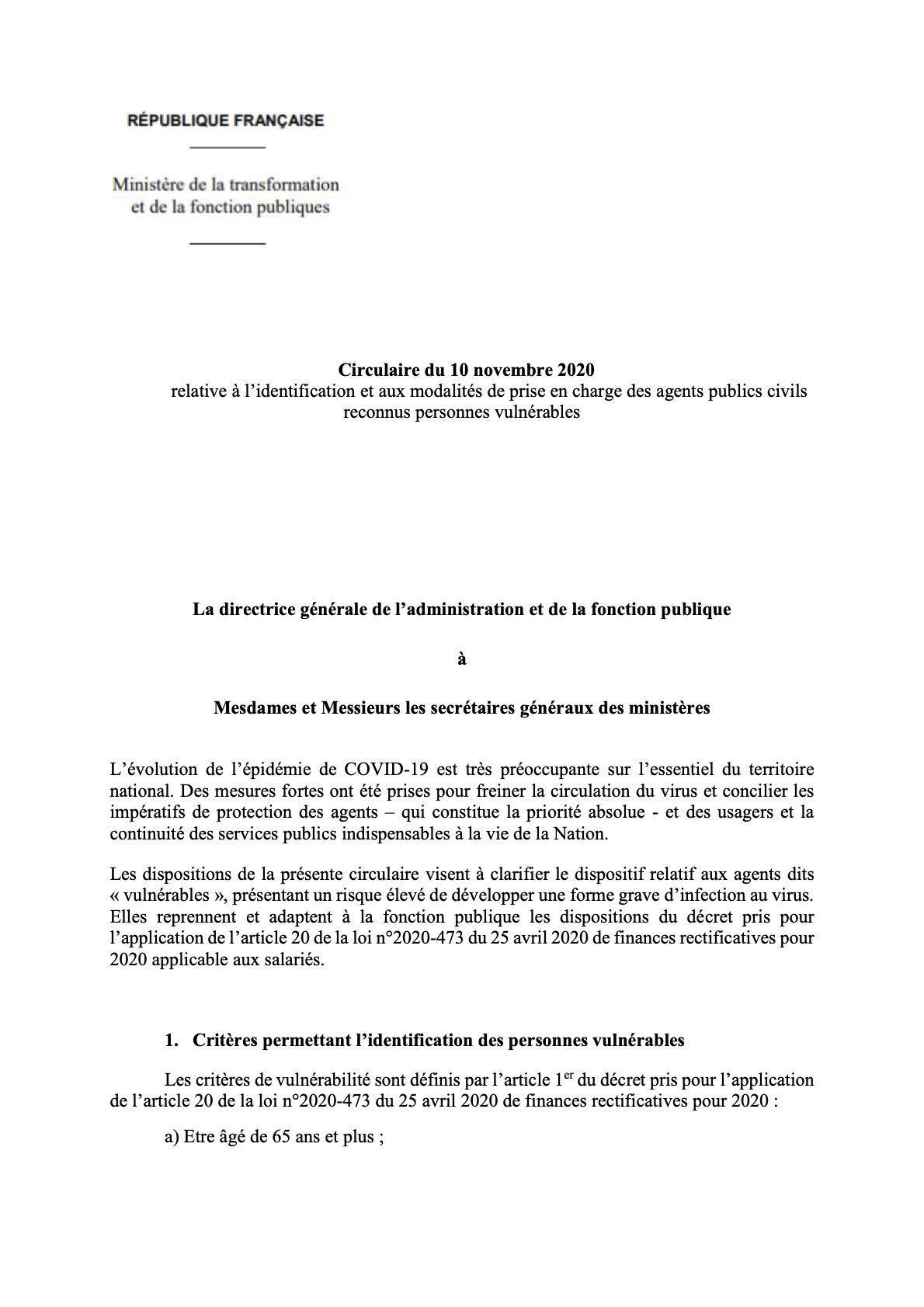 Agents vulnérables : les 12 nouveaux critères en vigueur