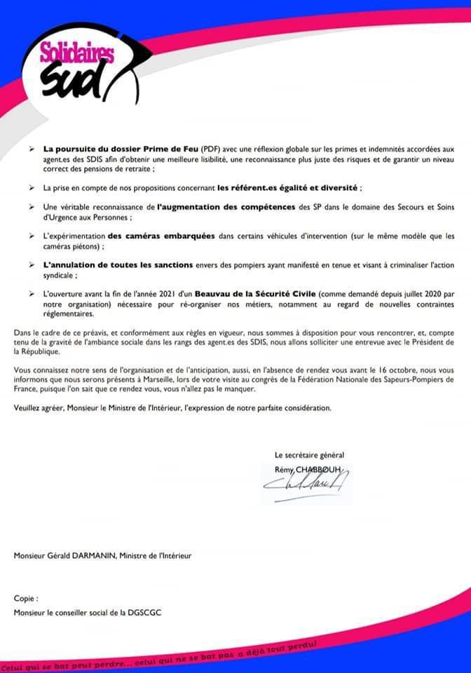 🇲🇫 GRÈVE NATIONALE DES AGENTS DES SDIS LE 16 OCTOBRE 2021 🇲🇫 GRÈVE NATIONALE DES AGENTS DES SDIS LE 16 OCTOBRE 2021