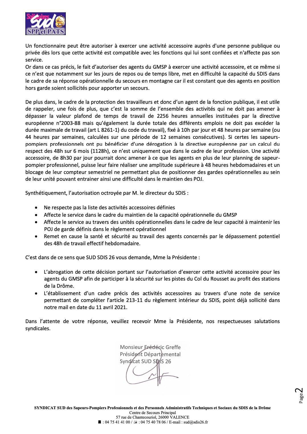 Activités accessoires Activités accessoires