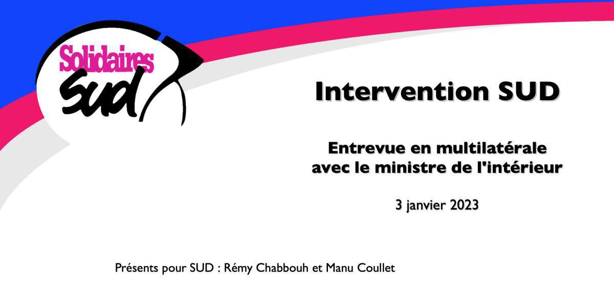 🔵⚪🔴 ENTREVUE AVEC LE MINISTRE DE L'INTÉRIEUR 🔵⚪🔴 ENTREVUE AVEC LE MINISTRE DE L'INTÉRIEUR