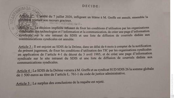 SDIS 26: la justice administrative est passée SDIS 26: la justice administrative est passée
