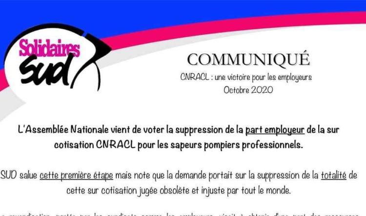 Communiqué CNRACL