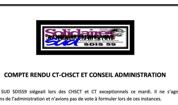 Compte rendu CT-CHSCT et CA