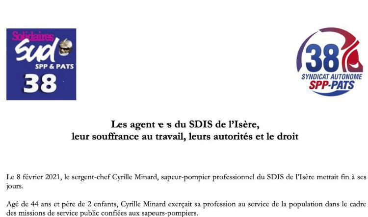 Les agent.e.s du SDIS de l'Isère, leur souffrance au travail, leurs autorités et le droit