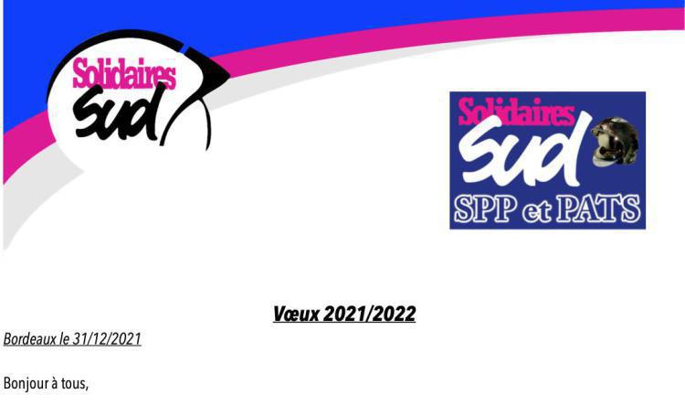 Voeux 2021 / 2022