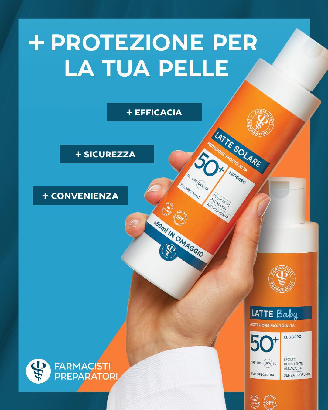 + Protezione per la tua pelle + Protezione per la tua pelle