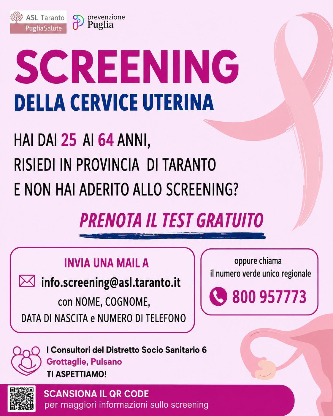 Campagna ASL tumore alla cervice 