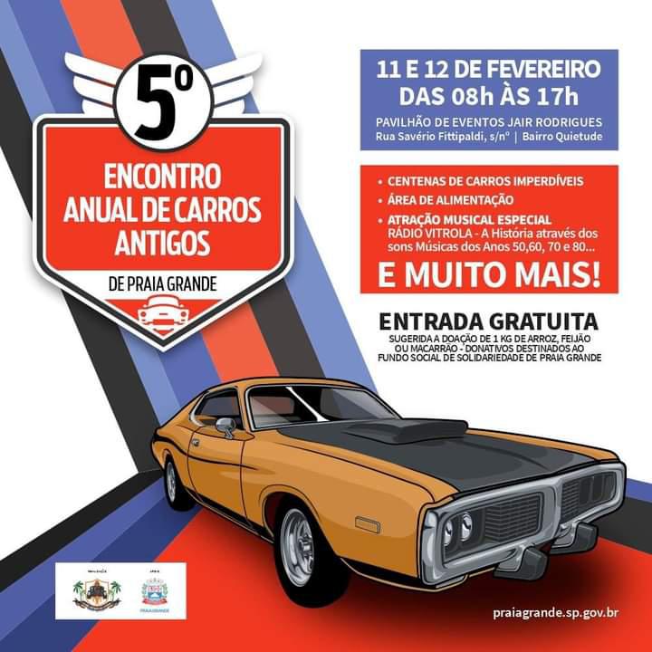 5⁰ ano Encontro anual de carros antigos de Praia Grande 