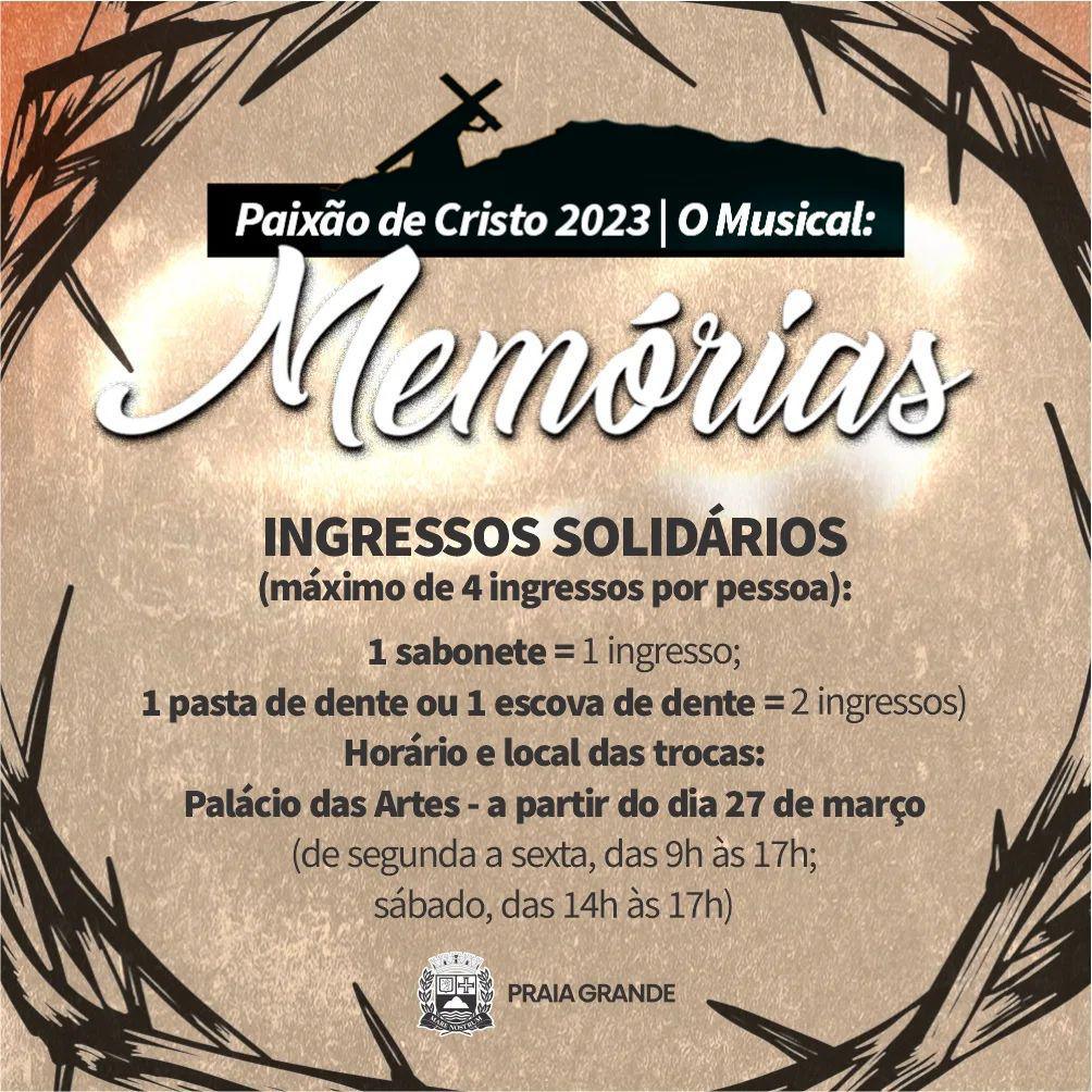 Paixão de Cristo - O Musical acontece de 5 a 8 de abril