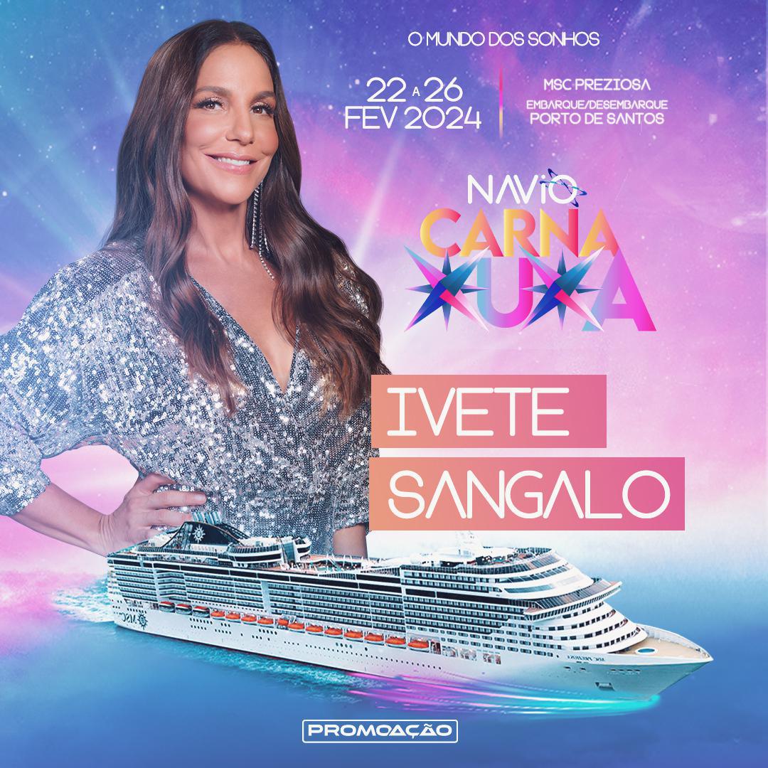 Encontro de rainhas: Ivete Sangalo é a primeira atração confirmada no navio "Carna Xuxa"