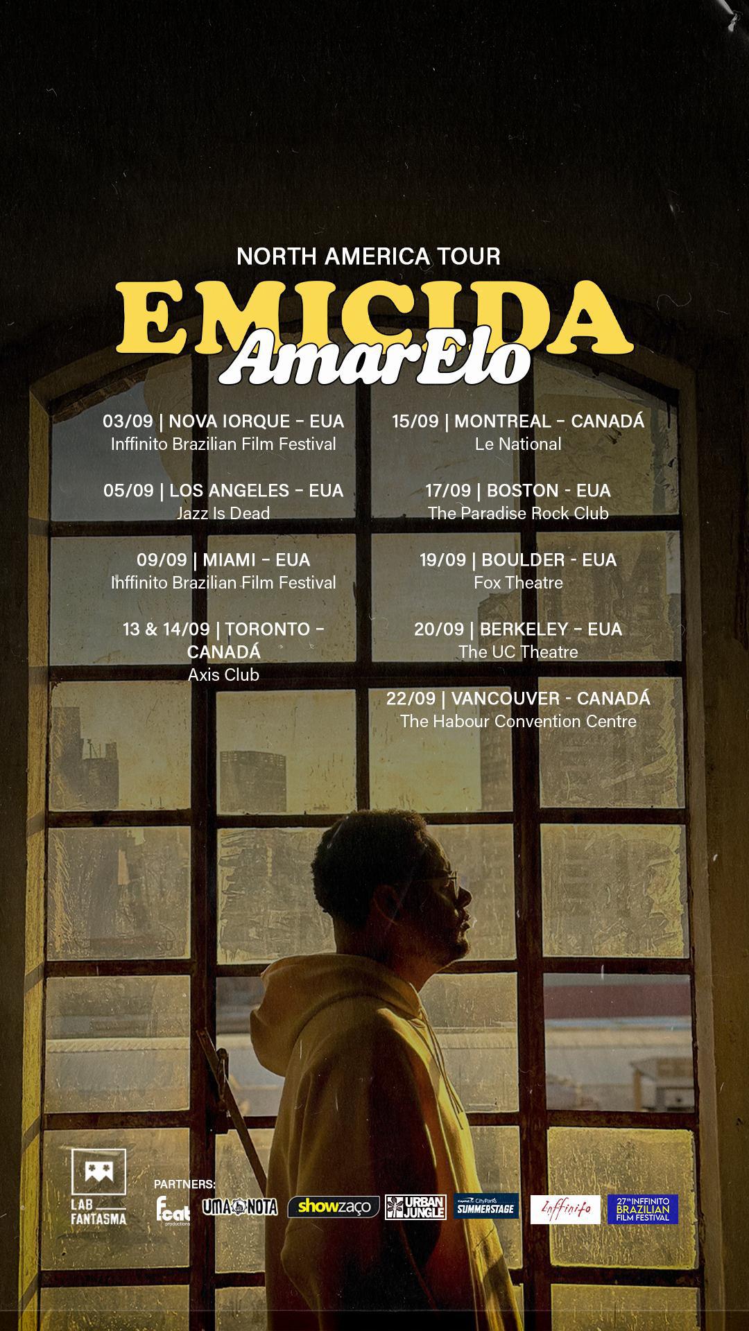 Emicida realiza a maior turnê norte-americana de sua carreira