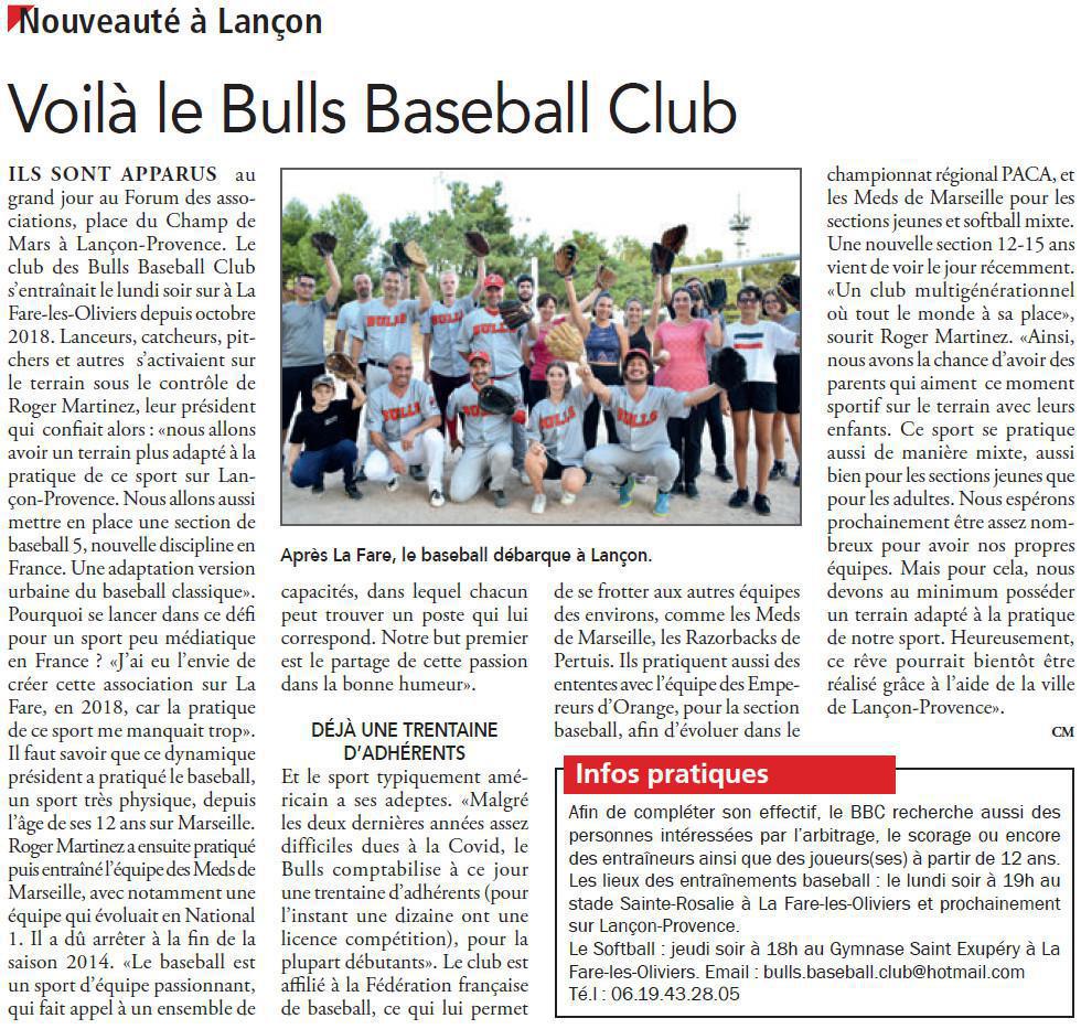 Article dans le Régional