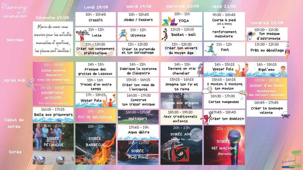 Exemples d'animations semaine 1