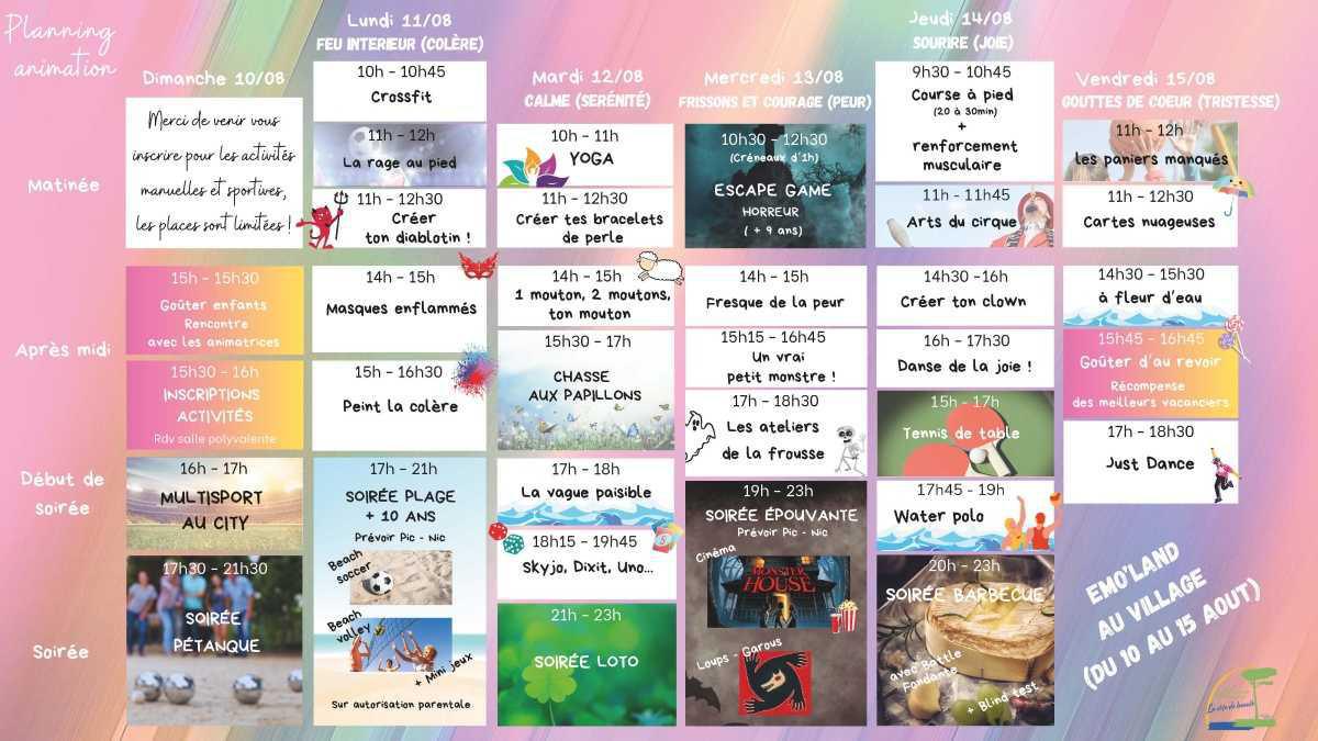 Exemples d'animations semaine 2