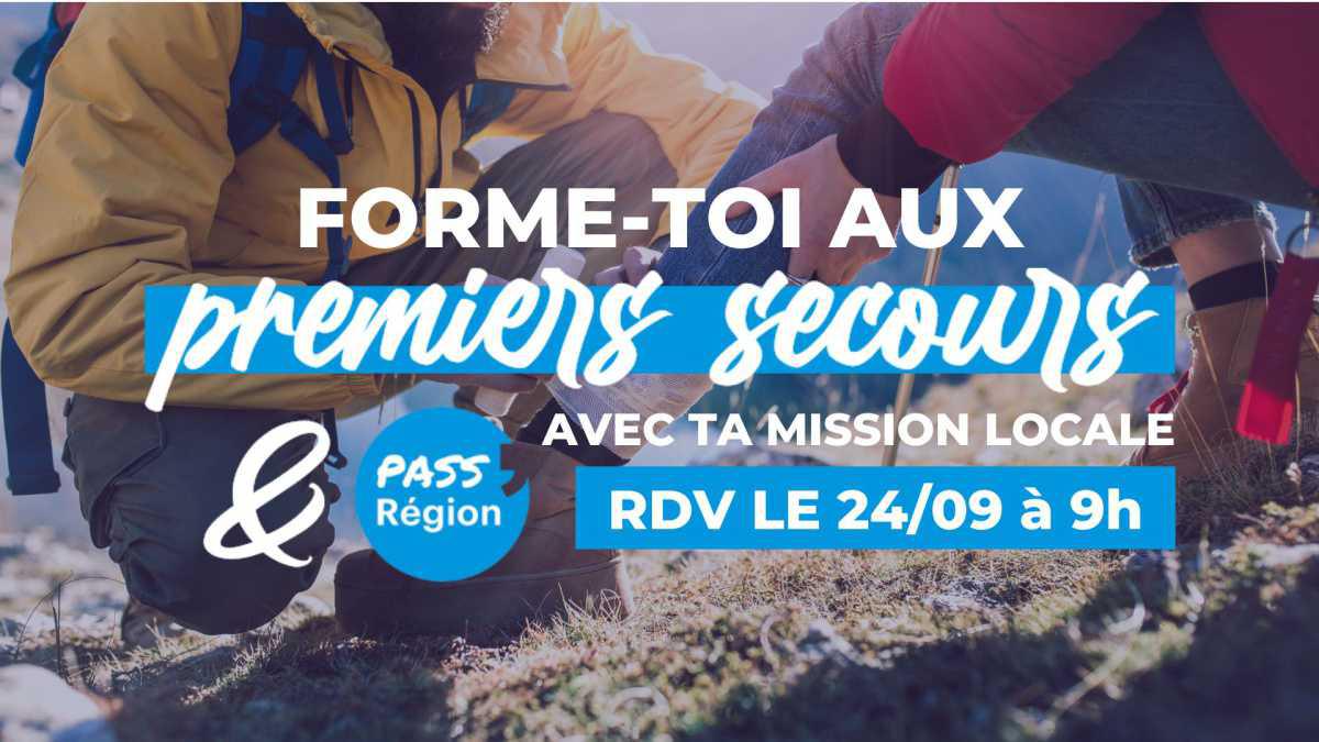 Atelier PSC1 à la Mission Locale avec le Pass Région !⛑️