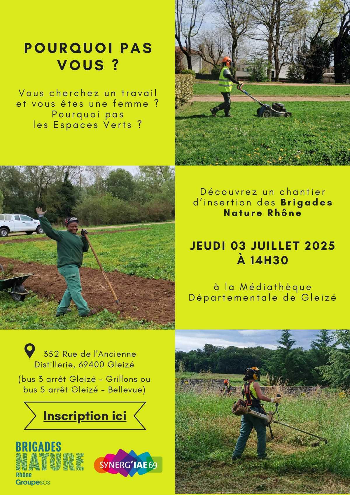Visite d'un chantier espaces verts des Brigades Nature du Rhône ! 🌳