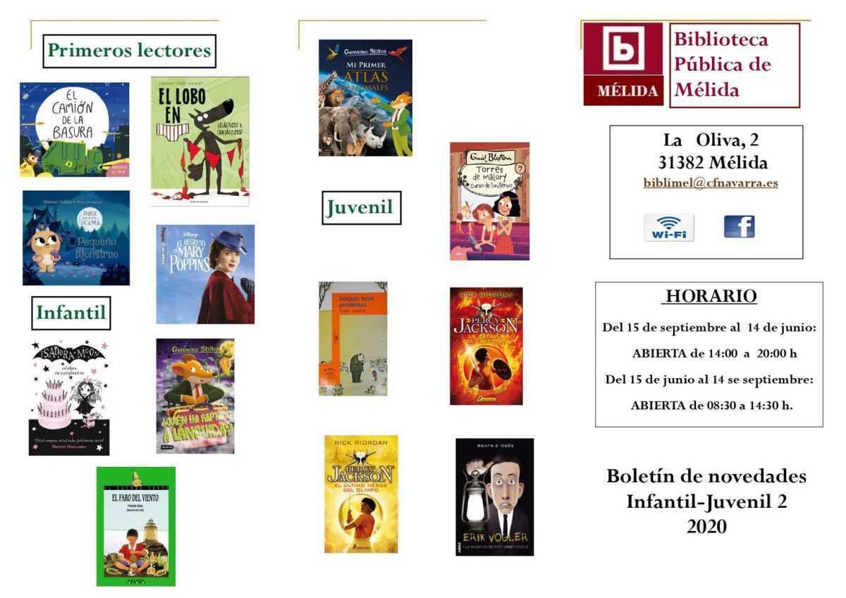 Boletín de novedades juvenil – febrero