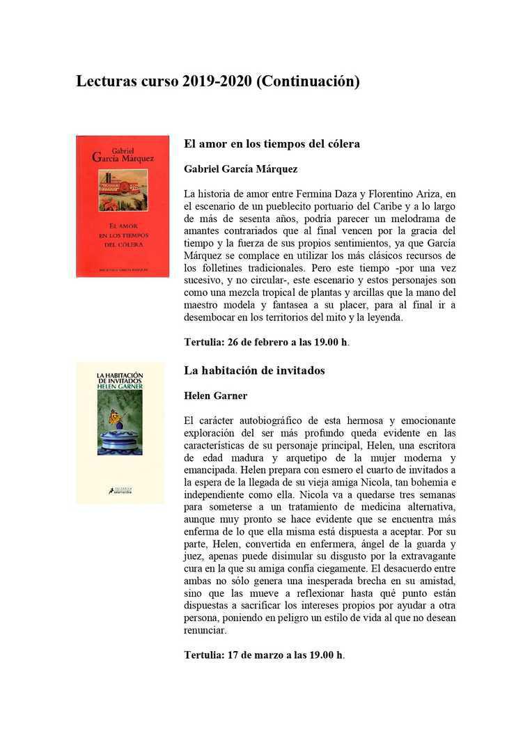 Club de lectura de Mélida "parte 2"