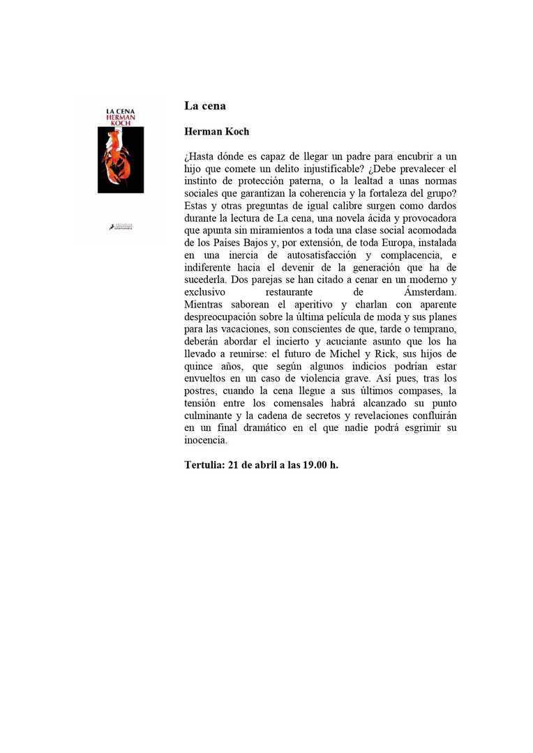 Club de lectura de Mélida "parte 2"