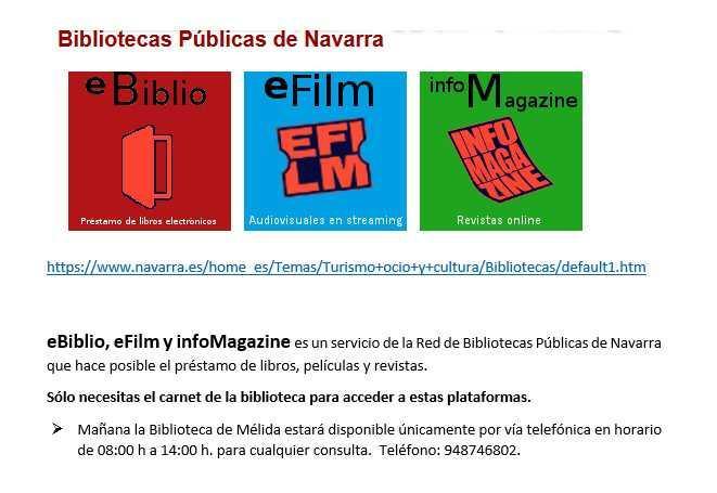 eBiblio, eFilm, infoMagazine
